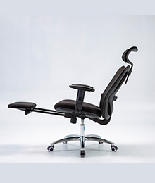 כסא משרדי אורטופדי SIHOO M18 BLACK + הדום רגליים